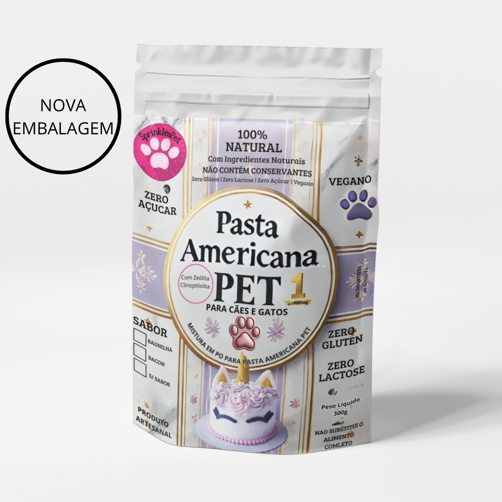 Pasta Americana Pet SprinklesPet para modelagem e decoração