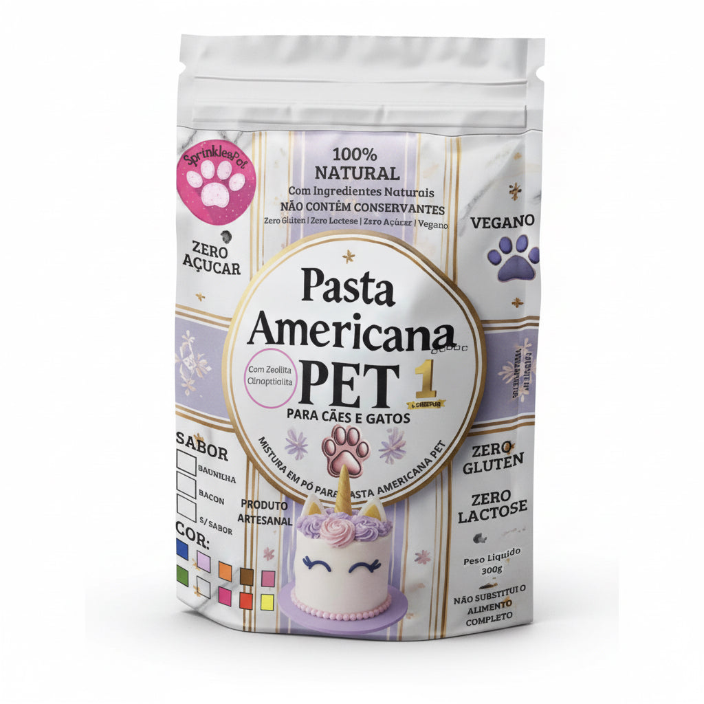 Pasta Americana Pet em Pó SprinklesPet 300 g