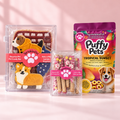 Kit presente SprinklesPet. Composição ilustrativa com IA a partir dos produtos reais.