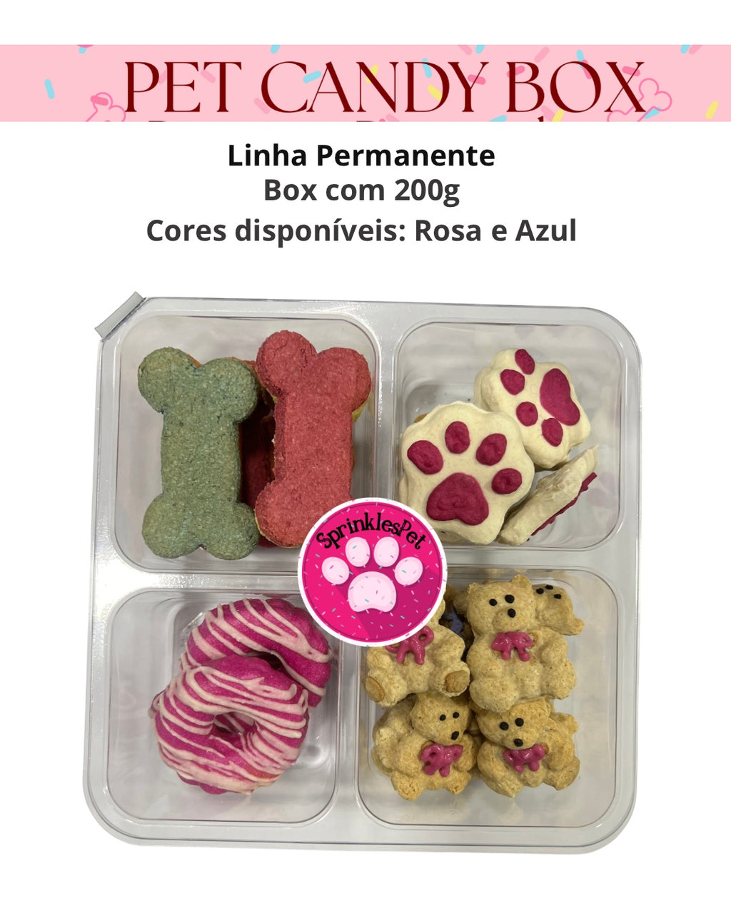 Pet Candy Box Rosa SprinklesPet 200 g