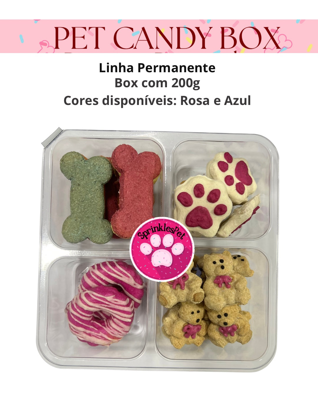 Pet Candy Box Rosa SprinklesPet 200 g